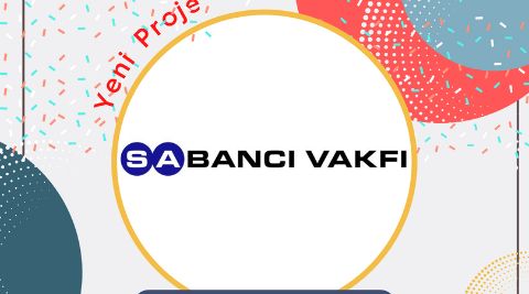Görselin orta üst bölümünde, yuvarlak çerçeve içinde sabancı vakfının logosu bulunmakta, logonun etrafında konfetiler yer almaktadır, Görselin orta alt bölümünde, açıklama bölümündeki metin yer almaktadır, görselin sağ alt köşesinde, hey akademi logosu ., logonun karşısında, heysosyal, sosyal medya ikonları yer almaktadır.